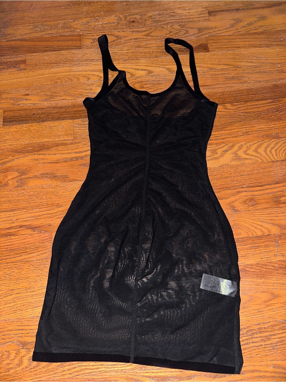 NWOT Wolford Black Sheer Slip Dress - Size 12